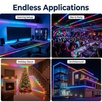 Bandeau LED à Pixels RGB Programmable Adressable Magique, Bande Lumineuse LED RGBW 5V 12V 24V WS2811 WS2812B UCS1903 SK6812 DMX512