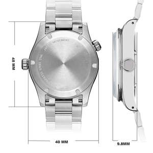 Montre automatique GMT à remontage automatique Miyota 9075 pour homme, cristal saphir, montre mécanique, logo personnalisé, service de faible MOQ - Product Image 4