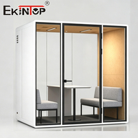 Cabine téléphonique silencieuse pour 1 personne, cabine acoustique de bureau, cabine insonorisée privée, petite salle de travail privée
