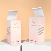 Impresión de Logotipo de Marca, Estampado Personalizado en Lámina Dorada, Juego de Cajas de Papel para Empaque de Cosméticos y Productos para el Cuidado de la Piel