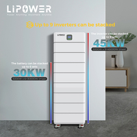 Sistem Penyimpanan Energi Surya Lipower Offgrid untuk Rumah 48V 51.2v 400AH 20KWh Baterai LiFePO4 Bertumpuk