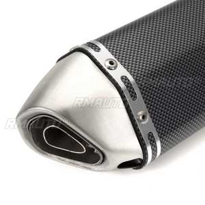 Pot d'échappement universel modifié pour moto 310mm 38-51mm, silencieux Ak pour scooter, pit bike, dirt bike, compatible Honda CBR250 CB400 YZF FZ400 Z750 - Product Image 5