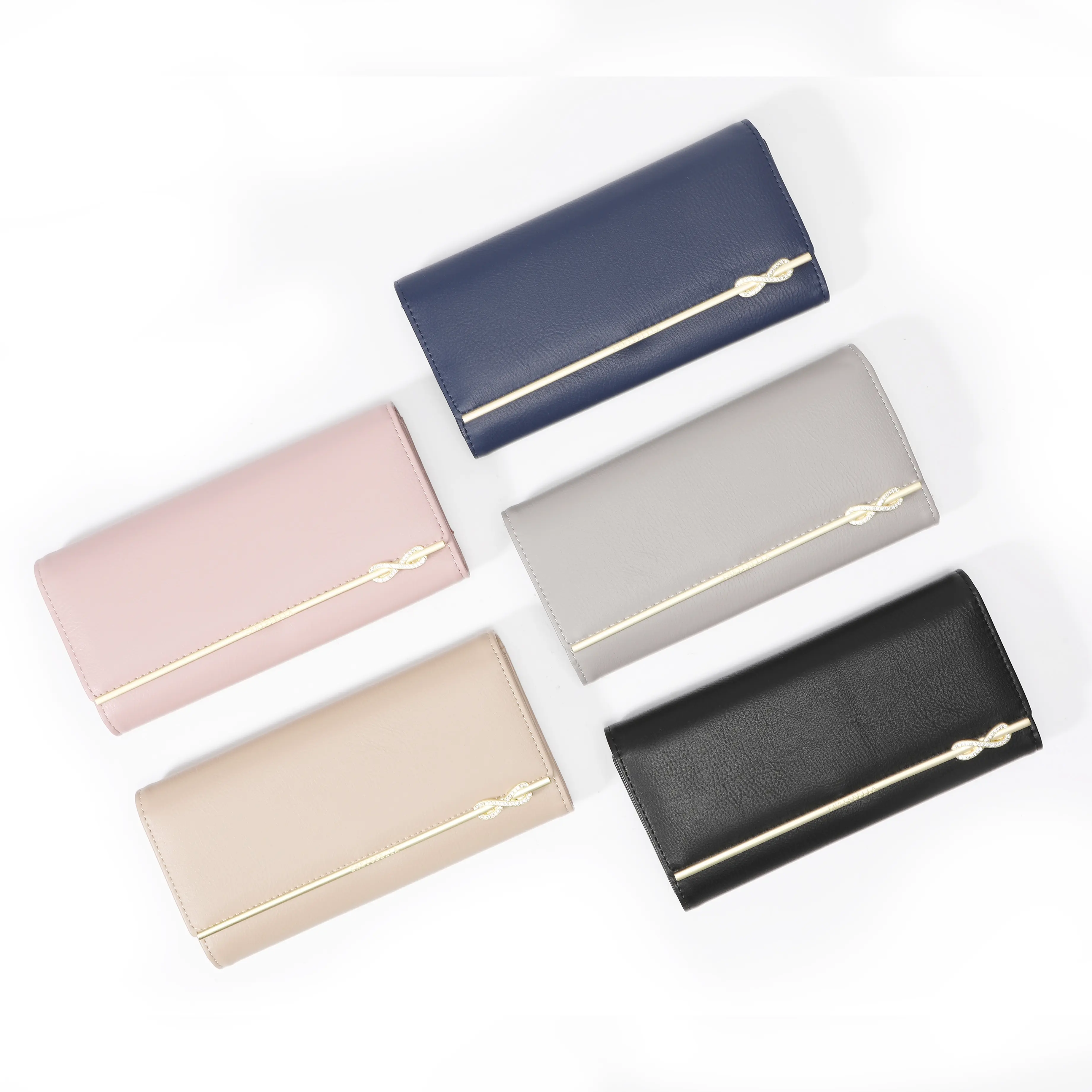 SUSEN CHRISBELLA 2022 Wholesale Multi Colors PU Leather Women wallet women Long Clutch Wallet for Ladies wallets for women