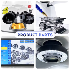 DOMAINLASER-Machine de soudage laser par points pour réparation de lunettes, mini machine de soudage laser Yag pour bijoux avec axe rotatif - Product Image 3