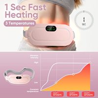 Ceinture de massage électronique vibrante pour le ventre et les règles avec compresse chaude pour soulager les douleurs menstruelles