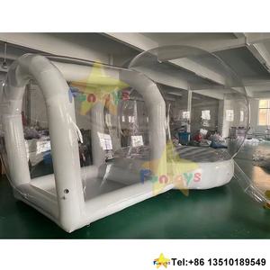 Globo comercial Casa de burbujas de rebote inflable 10 pies 3M cúpula transparente Castillo de salto bola Pit soplador tienda para fiesta Renta - Product Image 5