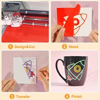 DIY 12in * 12in Brillant Mat Couleurs De Coupe Feuilles De Vinyle Autocollant Durable En Plein Air Permanent Feuilles De Vinyle pour Cricut
