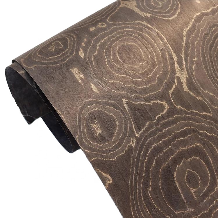 Recon Fleece Achterkant Ontworpen Burl Hout Fineer Voor Wandpanelen Auto Decor Hout Ambachten