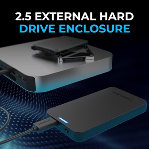 HK-HHT 2.5 "SATA USB 3.0 aletsiz plastik dizüstü bilgisayar harici HDD muhafaza [optimize edilmiş SSD desteği UASP SATA III] siyah (EC-UASP) - Product Image 2