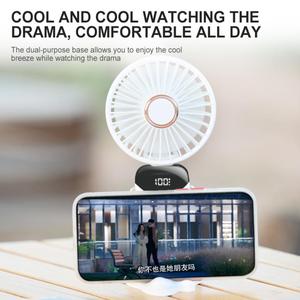 Rechargeable Handheld Fan Summer Bestsellers Nordic Style <b>Battery</b> <b>Operated</b> Hand Fan For Outdoor - Product Image 4