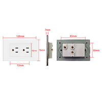Interrupteur mural américain FIKO Thaïlande/Universel/US Standard avec USB/Type-C/GFCI/Prise de courant et interrupteur d'éclairage