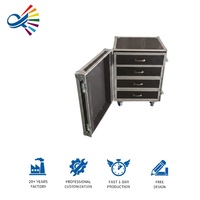 Flight case multifonctionnel avec tiroirs pour la production, étui de protection personnalisé pour événements