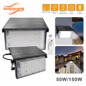 Lampe de route à LED en aluminium moulé sous pression IP65 Capteur de lumière étanche extérieur 50W 100W 150W 200W Projecteurs solaires - Product Image 3