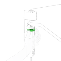 Prise de bureau 3 voies sans perçage, 3 prises, 1x USB-A + 2x ports Type-C, câble rétractable de 1,4 m, 16A 250V, pour la maison et le bureau