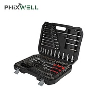 121 pièces ensembles d'outils à main universels professionnels combinaison d'outils mécaniques ensemble de clés à cliquet à douille pour voitures