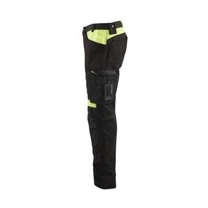 BLAKLADER - 155618609933D84 Pantalones sin bolsillos para uñas Negro/Amarillo-EAN 7330509765517 PANTALONES DE TRABAJO CARGO - Product Image 5