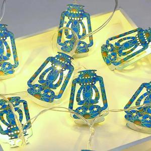 Moon Star Light Eid Al Adha Moyen-Orient Inde Guirlande lumineuse LED colorée Gulbang Festival Palais arabe Lumière Ramadan <span class=keywords><strong>Château</strong></span> de fer - Product Image 5