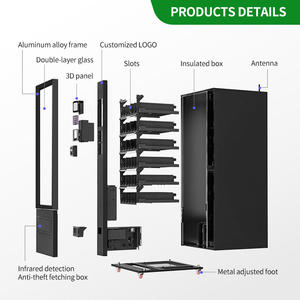 آلة بيع ذاتية الخدمة على مدار 24 ساعة مع شاشة إعلانية، تجمع بين الوجبات الخفيفة والمشروبات - Product Image 5