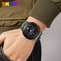 Jam Tangan SKMEI 2227 Analog-Digital Chronograph Layar LED Pria Sport Chronograph Bercahaya Alarm Digital Tahan Air