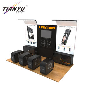 Верхний изогнутый СВЕТОДИОДНЫЙ световой короб для внутреннего рекламного показа стенды для выставки современный дизайн выставочное оборудование выставочный стенд - Product Image 2