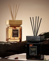 Bouteille en verre aromatique carrée vide de 50 ml, 100 ml, 150 ml, 250 ml, 500 ml, marron/rose/noir, pour diffuseur de parfum d'ambiance