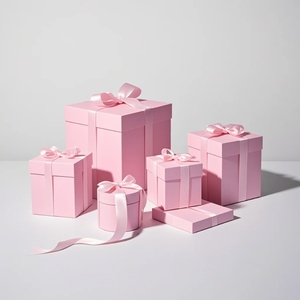 <span class=keywords><strong>Cajas</strong></span> de Regalo Rosas con Logotipo Personalizado, Acabado Mate o Brillante, Cartón de Lujo con Cinta, Tapa Extraíble, Caja de Embalaje Rígida de Papel - Product Image 1