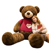 Ours en peluche extra-large, poupée en peluche, oreiller pour dormir et câliner, animal en peluche panda avec rembourrage en coton PP pour filles