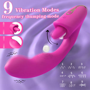 Vibratore 3-in-1 per Adulti Donna, Stimolatore Realistico del Punto G e Clitoride con Vibrazione a Leccata e Succhiatore, 9 Modalità, Grado Medico IPX7 - Product Image 4
