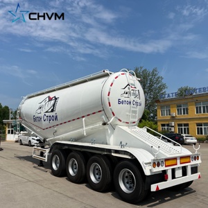 Nouvelle semi-<span class=keywords><strong>remorque</strong></span> citerne verticale en acier CHVM à 4 essieux pour ciment en vrac, capacité 50 m³, roues 12R22.5, charge utile >30000 kg pour poudre – Vente chaude - Product Image 2