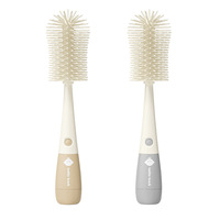 Brosse à biberon en silicone trois-en-un, brosse à tétine multifonctionnelle détachable, outil de nettoyage pour biberon et tasse, modèle 660