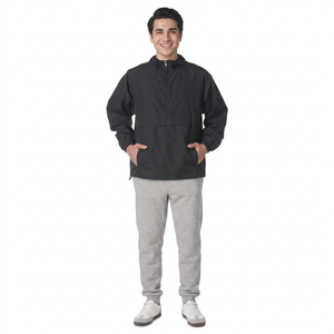 Men's Light <b>Weight</b> Polyester Wind Breaker Stylish Bomber Jacket Half Zipper Thin Jacket 2026 - Product Image 1