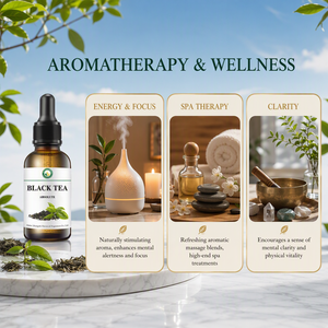 Arômes de relaxation pour l'aromathérapie bien-être, Absolue de thé noir (Camellia Sinensis) 100% pure pour diffuseur SPA - Product Image 1
