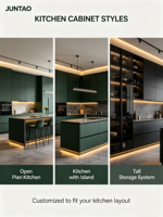 Lemari Dapur & Pintu Lemari Kayu Solid Oak Modern Buatan Khusus Kustomisasi Seluruh Rumah Lemari Dasar