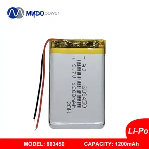 Lipo4แบตเตอรี่602035ลิเธียมโพลิเมอร์แบตเตอรี่3.7โวลต์400มิลลิแอมป์ชั่วโมงเดิมลิเธียมไอออนโพลิเมอร์แบตเตอรี่ Li-Po Bateria