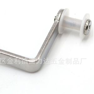 F-902A Iron Glass Connector Chrome Plated Industrial Design For Curtain Wall Fixing Bracket - Product Image 1
