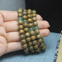 Grünes Sandelholz-Armband, Smaragdgrüne Version