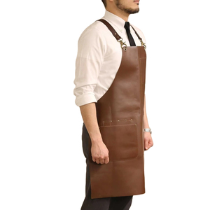 Wholesale Custom Logo Plain Black Cotton Polyester Waterproof <b>Chef</b> Cafe BBQ Food Cooking Cleaning Bib <b>Aprons</b> Kitchen <b>Apron</b> - Product Image 2