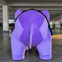 Costume de mascotte gonflable d'éléphant adulte Costume gonflable en forme d'animal géant de dessin animé drôle de marche de rue pour des événements