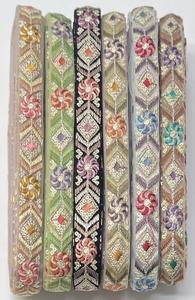 Hot Sale Colorful Embroidery Lace Trimmings Handmade Dress Placed Wedding Fabric - Product Image 1