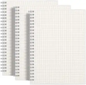 دفتر ملاحظات للكتابة بمجلد يوميات لولبية مقاس A5 مربع الشكل بنظام الجامعة
