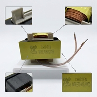 Transformateur haute fréquence personnalisable pour onduleur à noyau de ferrite, élévateur et abaisseur de tension CA 220V 60V, modèle EE70, par fabricant professionnel