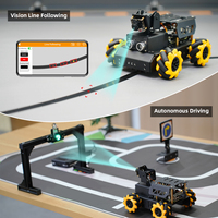 Hiwonder Turbopi AI Vision Mecanum Wheels Smart Raspberry Pi 5 Robot de programación Car Ptyhon Program Kit de robótica para educación