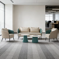 Fauteuil d'hôtel de luxe italien en cuir PU et velours, design moderne pour la maison, le bureau, l'atelier, le hall, la salle d'attente, la réception VIP, le hall d'entreprise