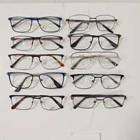Montures de lunettes optiques en métal à charnière à ressort et déstockage – Assortiment tendance, durable, léger et élégant pour usage quotidien