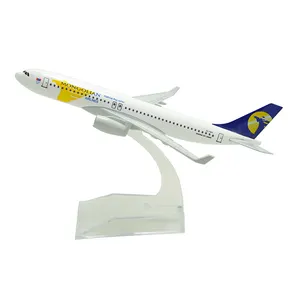 1:400 16cm Mongolian Airlines Airbus A330 Metal Passenger Airplane Model Civil Aircraft Mode Die Cast Plane Model OEM Customized