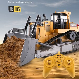 <span class=keywords><strong>Bulldozer</strong></span> télécommandé <span class=keywords><strong>HUINA</strong></span> <span class=keywords><strong>1569</strong></span> 1/16, corps en alliage, camion télécommandé 8CH, véhicule d'ingénierie, cadeaux - Product Image 2