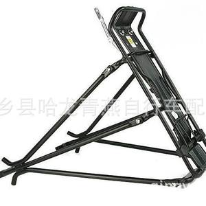 Portaequipajes trasero para bicicleta, aleación de aluminio, soporte desmontable para suelo, color negro - Product Image 2