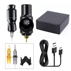ホットセール プロ仕様 タトゥー用品 デジタル ワイヤレス タトゥーマシンキット ワイヤレス電源+カートリッジニードル付き - Product Image 2