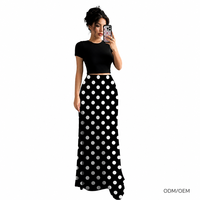 Robe longue taille haute pour femme, nouvelle jupe moulante imprimée pour l'été, ODM OEM