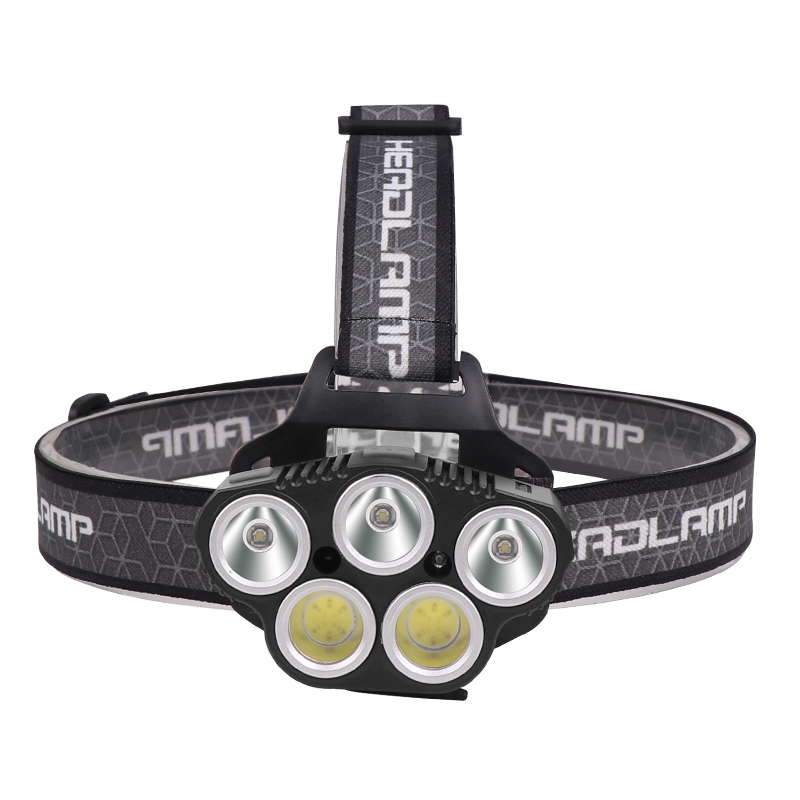 Фонарь налобный с датчиком и зарядкой от USB Type-C, 6 режимов, 500 поглощение пота